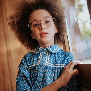 Платье поплиновое Gingersnaps "Lei Bluefields", синее